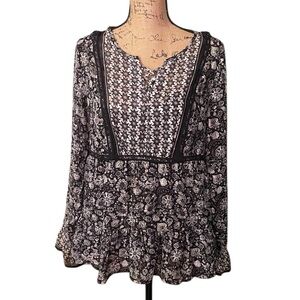 Knox Rose Boho Floral Blouse‎